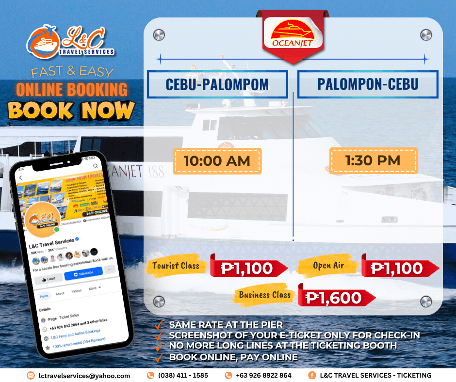 Cebu to Palompon (vice versa)