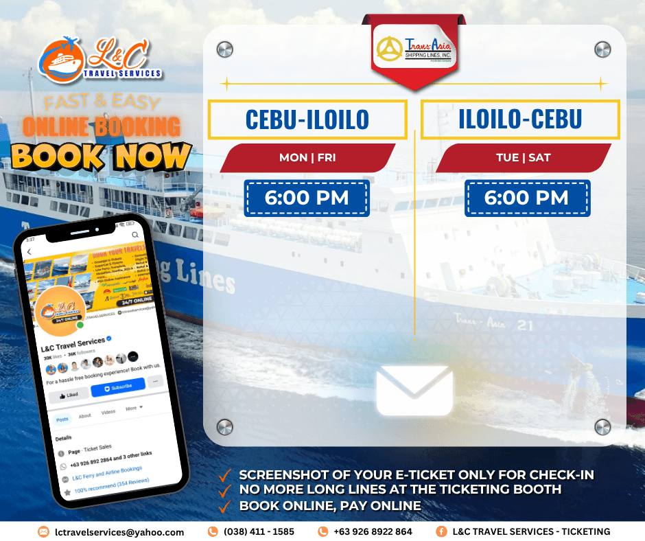 Cebu to Iloilo (vice versa)