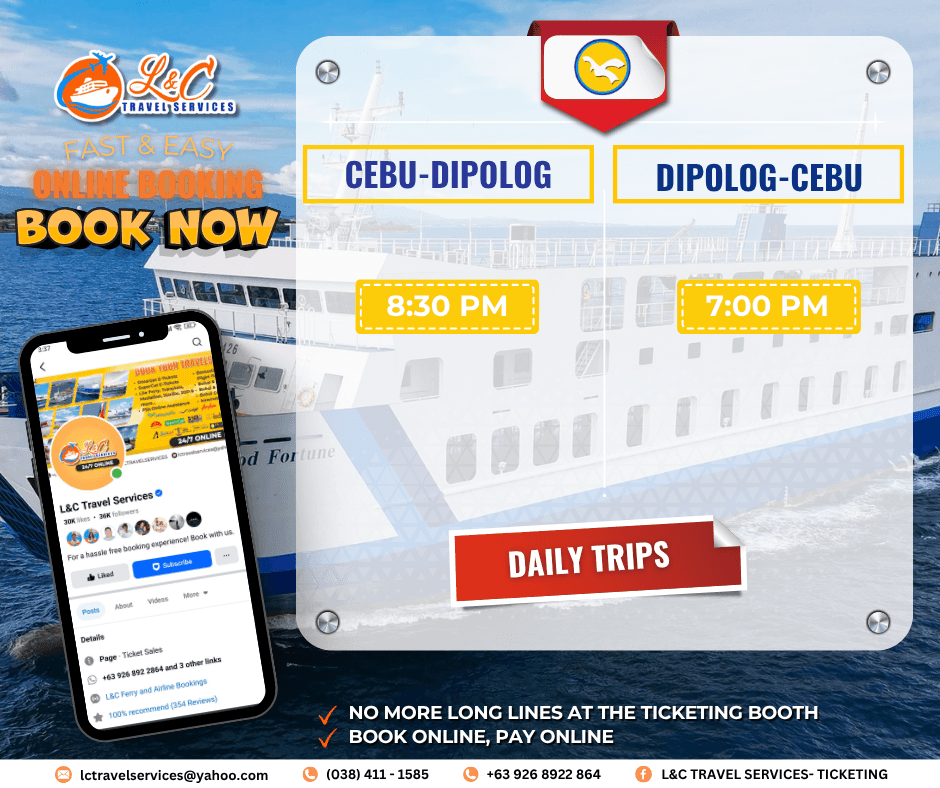 Cebu to Dipolog (vice versa)