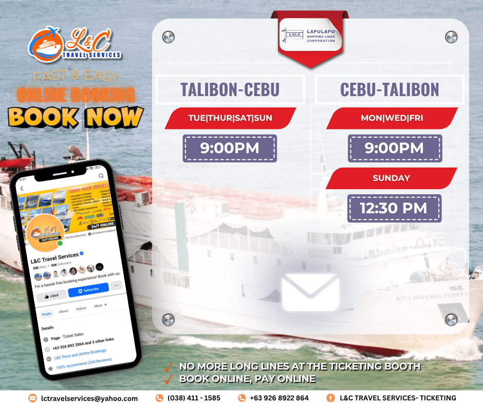 Talibon, Bohol to Cebu (vice versa)