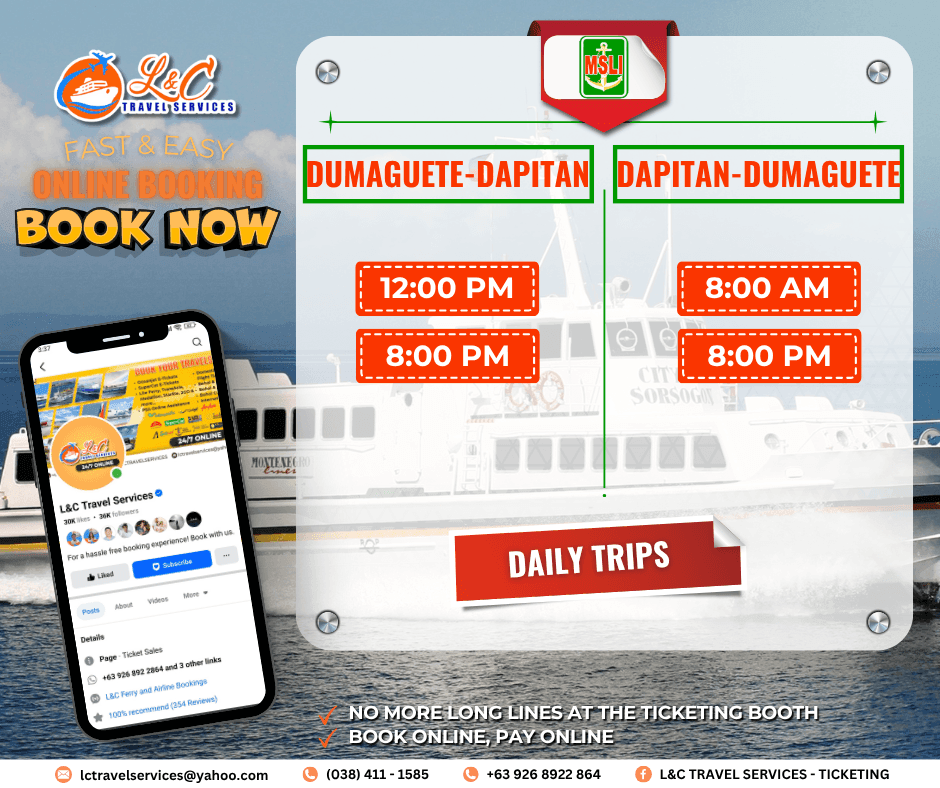 Dumaguete to Dapitan (vice versa)