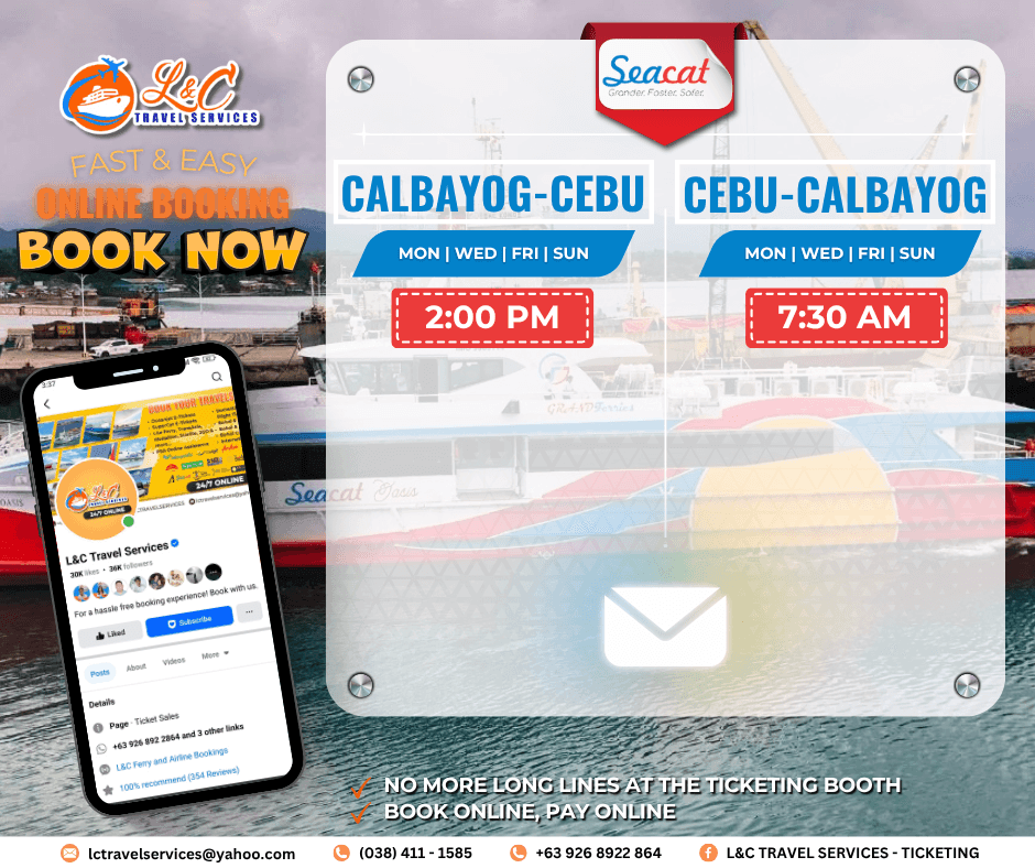 Calbayog to Cebu (vice versa)
