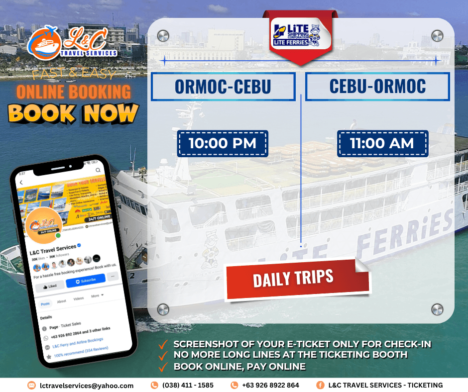 Ormoc to Cebu (vice versa)