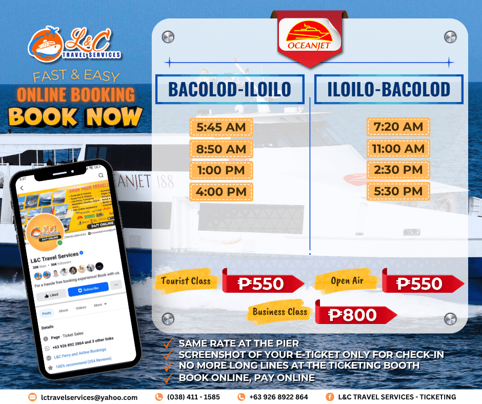 Bacolod to Iloilo (vice versa)