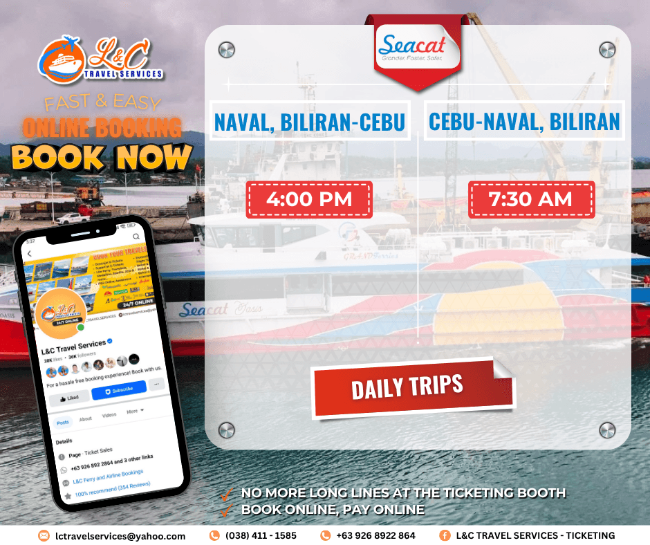 Naval, Biliran to Cebu (vice versa)