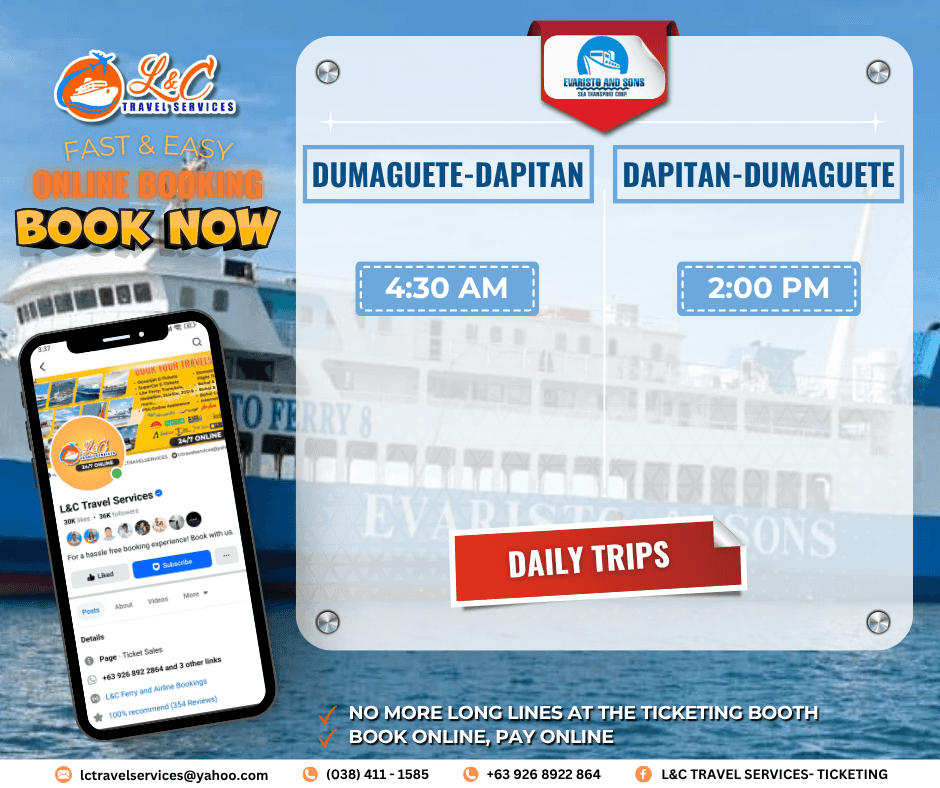 Dapitan to Dumaguete (vice versa)