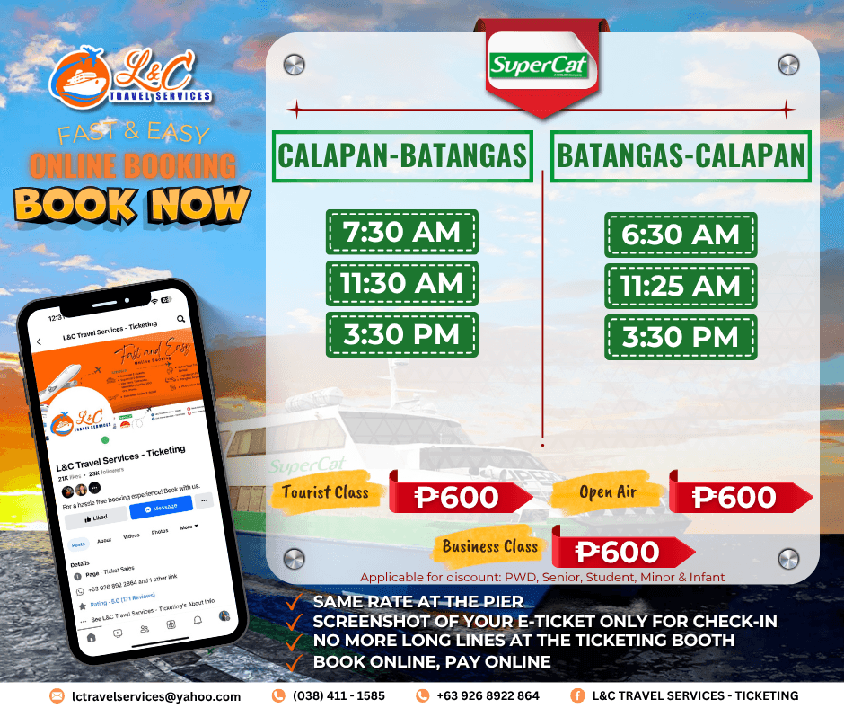 Calapan to Batangas (vice versa)