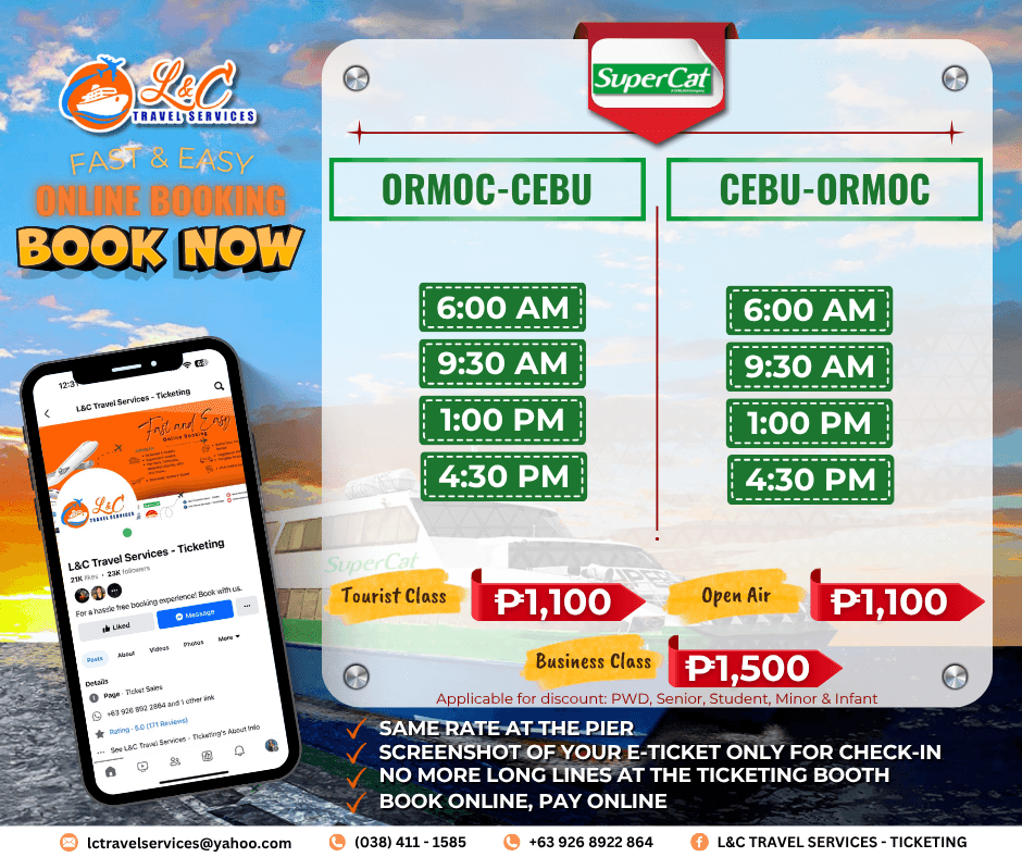 Ormoc to Cebu (vice versa)
