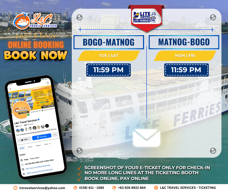 Bogo, Cebu to Matnog (vice versa)