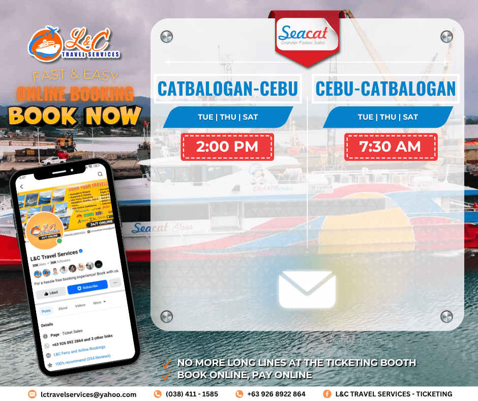 Catbalogan to Cebu (vice versa)