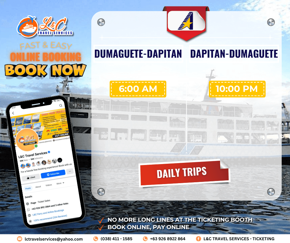 Dumaguete to Dapitan (vice versa)