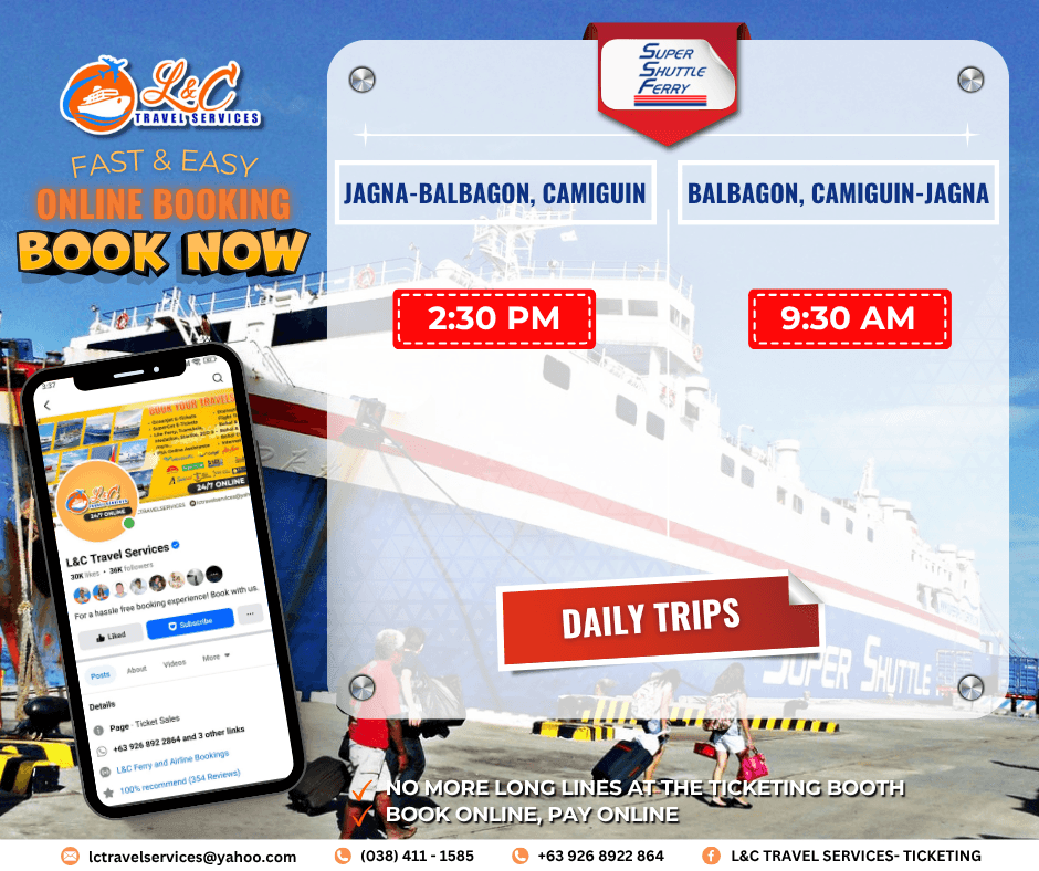 Jagna to Balbagon, Camiguin (vice versa)