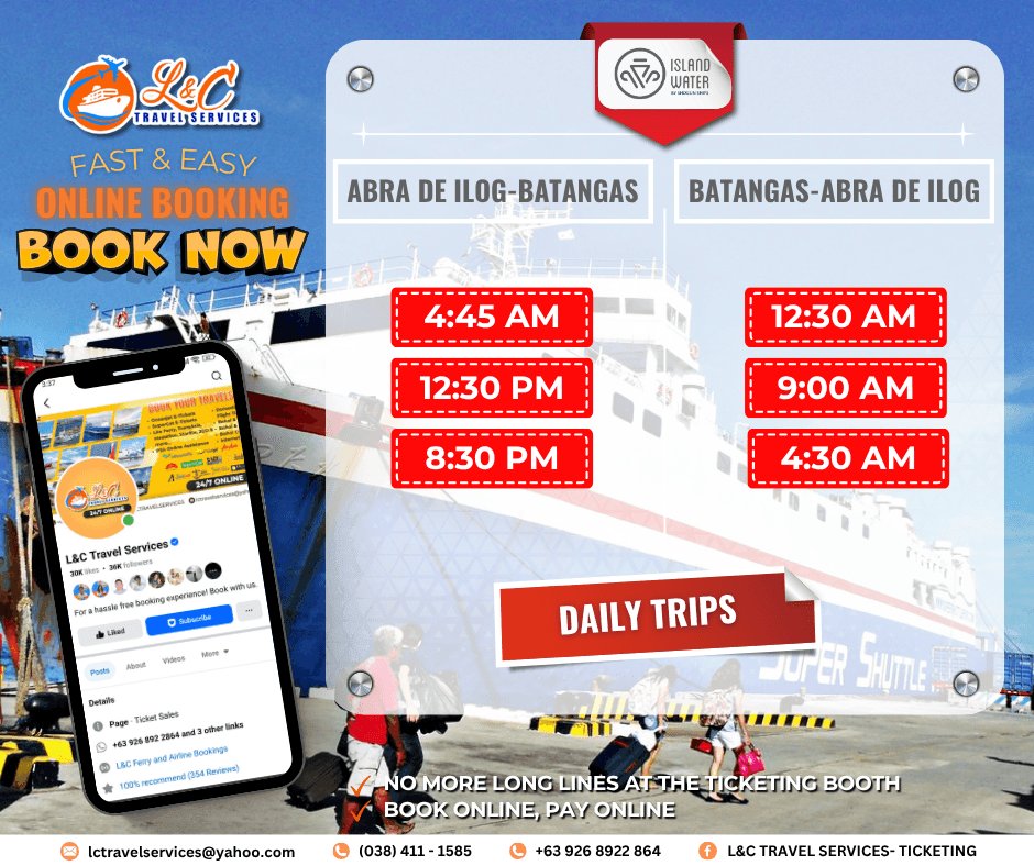 Abra De Ilog to Batangas (vice versa)