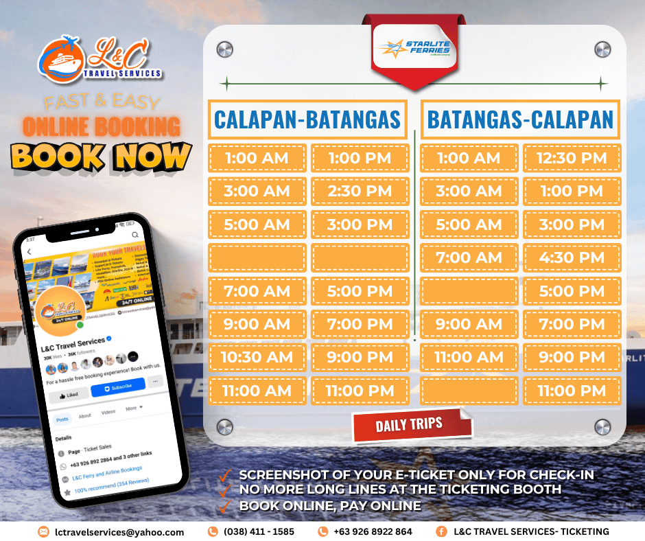 Calapan to Batangas (vice versa)